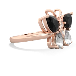 Onyx Butterfly 14K Rose Gold ring R2215