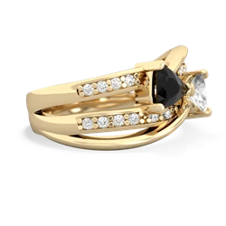 Onyx Bowtie 14K Yellow Gold ring R2360