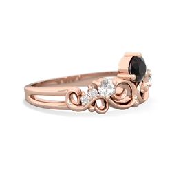 Onyx Crown Keepsake 14K Rose Gold ring R5740