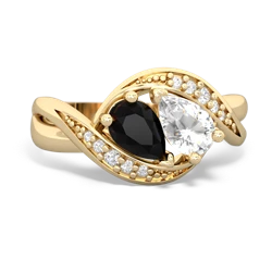 Onyx Summer Winds 14K Yellow Gold ring R5342