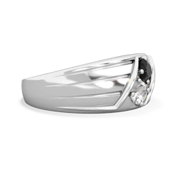 Onyx Men's Streamline 14K White Gold ring R0460