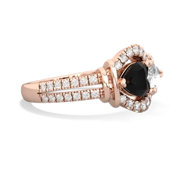 Onyx Art-Deco Keepsake 14K Rose Gold ring R5630