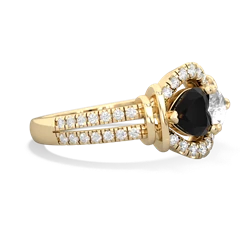 Onyx Art-Deco Keepsake 14K Yellow Gold ring R5630
