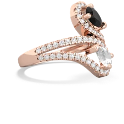 Onyx Diamond Dazzler 14K Rose Gold ring R3000