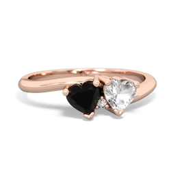 Onyx Sweethearts 14K Rose Gold ring R5260