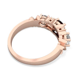 Onyx Hugs And Kisses 14K Rose Gold ring R5016