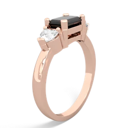 Onyx Three Stone 14K Rose Gold ring R5235