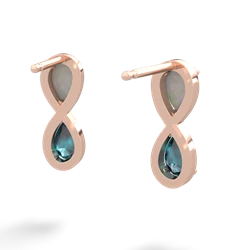 Opal Infinity 14K Rose Gold earrings E5050