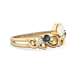 Opal Crown Keepsake 14K Yellow Gold ring R5740