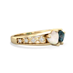 Opal Heart To Heart 14K Yellow Gold ring R3342