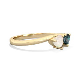 Opal Sweethearts 14K Yellow Gold ring R5260