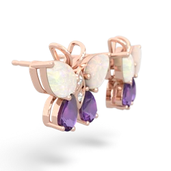 Opal Butterfly 14K Rose Gold earrings E2215