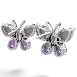 Opal Butterfly 14K White Gold earrings E2215