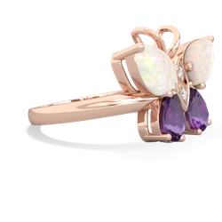 Opal Butterfly 14K Rose Gold ring R2215