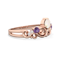 Opal Crown Keepsake 14K Rose Gold ring R5740