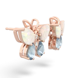 Opal Butterfly 14K Rose Gold earrings E2215