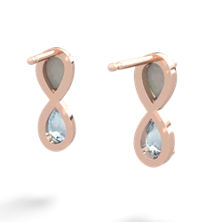 Opal Infinity 14K Rose Gold earrings E5050