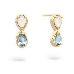 Opal Infinity 14K Yellow Gold earrings E5050