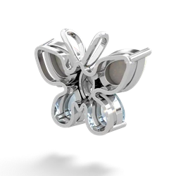 Opal Butterfly 14K White Gold pendant P2215