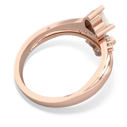 Opal Heart To Heart 14K Rose Gold ring R2064