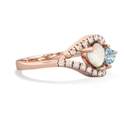 Opal Mother And Child 14K Rose Gold ring R3010