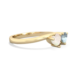 Opal Sweethearts 14K Yellow Gold ring R5260