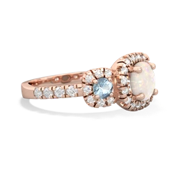 Opal Regal Halo 14K Rose Gold ring R5350