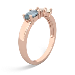 Opal Pear Bowtie 14K Rose Gold ring R0865