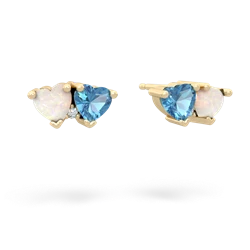 Opal Sweethearts 14K Yellow Gold earrings E5260