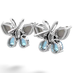 Opal Butterfly 14K White Gold earrings E2215