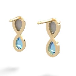 Opal Infinity 14K Yellow Gold earrings E5050