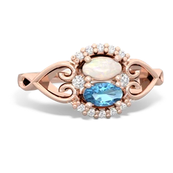 Opal Love Nest 14K Rose Gold ring R5860