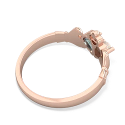 Opal 'Our Heart' Claddagh 14K Rose Gold ring R2388