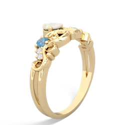 Opal Crown Keepsake 14K Yellow Gold ring R5740