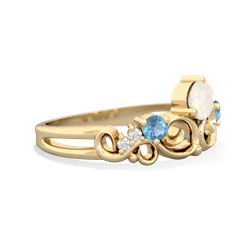 Opal Crown Keepsake 14K Yellow Gold ring R5740