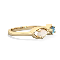 Opal Infinity 14K Yellow Gold ring R5050