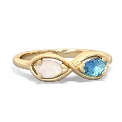 Opal Infinity 14K Yellow Gold ring R5050