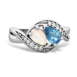 Opal Summer Winds 14K White Gold ring R5342