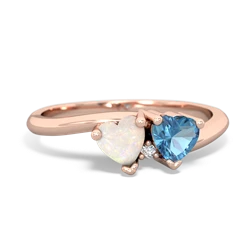 Opal Sweethearts 14K Rose Gold ring R5260