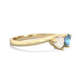 Opal Sweethearts 14K Yellow Gold ring R5260