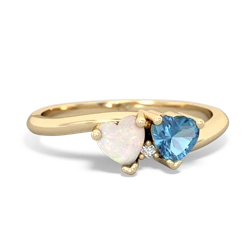 Opal Sweethearts 14K Yellow Gold ring R5260