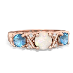 Opal Hugs And Kisses 14K Rose Gold ring R5016