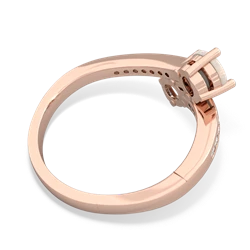 Opal Channel Set Two Stone 14K Rose Gold ring R5303