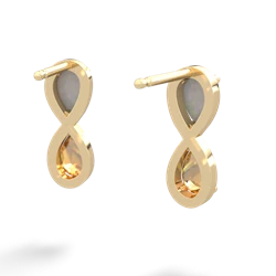 Opal Infinity 14K Yellow Gold earrings E5050