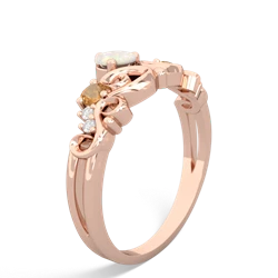 Opal Crown Keepsake 14K Rose Gold ring R5740