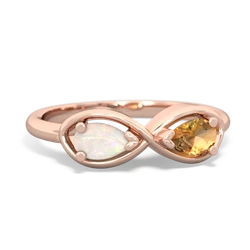 Opal Infinity 14K Rose Gold ring R5050