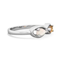 Opal Infinity 14K White Gold ring R5050