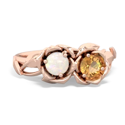 Opal Rose Garden 14K Rose Gold ring R5510