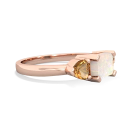 Opal Three Stone 14K Rose Gold ring R5235