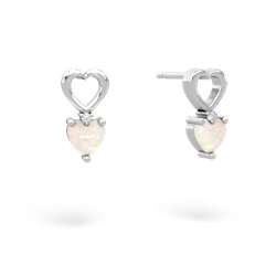 opal love earrings